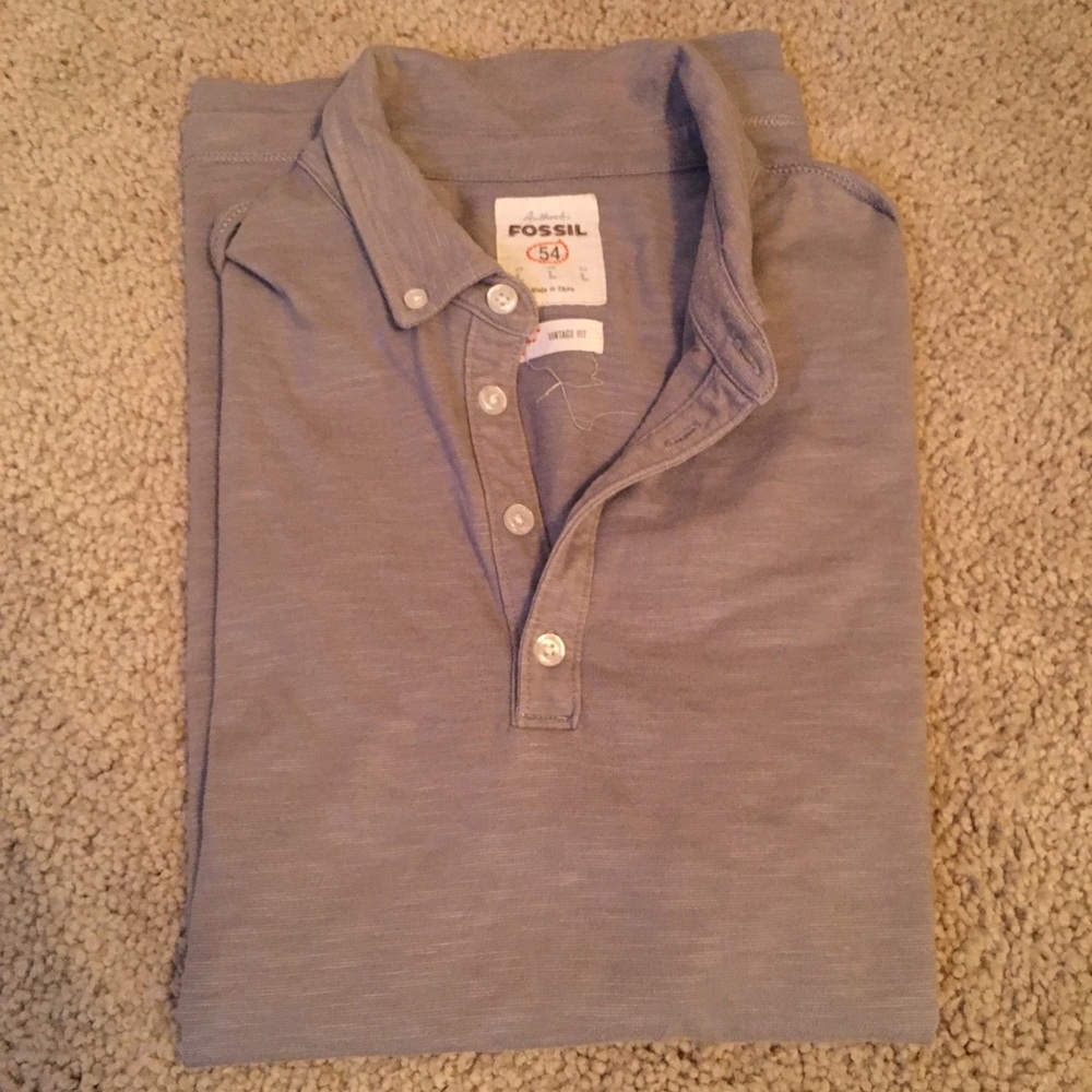 Men’s fossil vintage fit polo